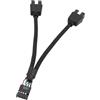 Generico Splitter con intestazione USB a 9 pin - Cavo a connessione rapida, estensione splitter USB 2.0 a 9 pin | Cavo connettore per scheda madre di lunga durata per PC, uffici, scuole, Internet café e config