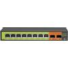 SICSOLINK Switch da 2,5 GB, switch di rete con porta Base-T da 8 x 2,5 g da 2,5 Gigabit, switch Ethernet non gestito per PC da gioco, NAS, capacità 60 Gbps, silenzioso senza ventola, montaggio a parete e