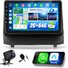NHOPEEW Autoradio Android 2+64G per Ford Fiesta 2009-2017 con supporto per CarPlay wireless e Android Auto Mirror Link navigazione GPS comandi al volante 40 temi dell'interfaccia utente e video online