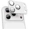 GratKit for iPhone 17 Pro Max Camera Lens Protector, 9H Tempered Glass with Aluminum Alloy Frame Full Protective Cover, Case Friendly, Ultra HD, Night-Shot Friendly, Silver