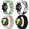 chinbersky 20mm Nylon Intrecciato Cinturino Compatibile con Samsung Galaxy Watch 4/5/6/7 40mm 44mm/Galaxy Watch5 Pro/Watch 4&6 Classic/Active 2 40mm 44mm/Watch3 41mm/Gear Sport/Gear S2 Classic