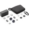 Generico Compatibile con l'accessorio microfono wireless DJI Mic Mini 2 Mobile RX, funzionamento 48 ore con custodia, cancellazione attiva del rumore a due livelli(USB-C,2 TX 1 Mobile RX)
