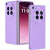 GIOPUEY Cover Compatibile con Oppo Find N6, Materiale PC Rigido Custodia, Comodo e Liscio al Tatto Case，Antiurto, Anti-Impronta - Purple