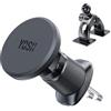 YOSH Porta Cellulare Auto Magnetico, 2 in 1 Supporto [Doppio Gancio in Metallo & Base 3M] per Cruscotto & Bocchette d'Aria, per iPhone Samsung Pixel e Altri Dispositivi con Piastra Metallica