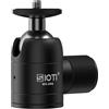 SIOTI Treppiede Mini testa a sfera, materiale in acciaio inox, panoramica 360 ° verticale Pan 90°, compatibile con fotocamera digitale / DSLR compatta / telefono cellulare / monopiede / luce stand /