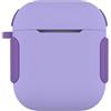 CasurvivePro Custodie per cuffie per AirPods Cover PC+Silicone, 2 in 1 tinta unita Custodie Coperture con Moschettone Apple AirPods 2a Gen 1a Custodia di Ricarica Custodie