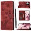 LSPCASA Cover per Xiaomi 17T 6.59 Pollice Custodia Protettiva Rosso | Custodia a portafoglio in pelle PU con funzione di supporto per carte di credito per Xiaomi 17T