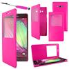 ebestStar - Cover Compatibile con Samsung A5 Galaxy (2015) SM-A500F Custodia Portafoglio Protezione Libro Flip con Finestra View + Mini Penna, Rosa [Apparecchio: 139.3 x 69.7 x 6.7mm, 5.0'']