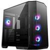 MSI MAG PANO 100R PZ Custodia per PC da gioco Mid-Tower, pannello laterale in vetro temperato, ventole ARGB da 120 mm, supporto per raffreddamento a liquido fino a 360 mm, nera