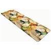 Comart - Tappeto Cucina Gaya - 60x200 cm - Ultra Assorbente - Antiscivolo - Stampa Digitale - In Poliestere - Morbido al Tatto - Lavabile - Moderna Passatoia per Cucina e Corridoio - Foglie Colorate