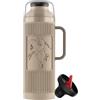 Termolar Thermos Chimarrita 1L con Beccuccio e Rivestimento Protettivo - Beige | Borraccia Isolante per Caffè, Tè o Mate - Mantiene Caldo e Freddo per 24 H