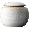 Generic Mini barattolo da tè in ceramica con coperchi sigillati, elegante contenitore ermetico per tè, zucchero, caffè, decorazione per casa, cucina, sala da pranzo (bianco2)