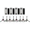 Feeshoppher Kit di accessori di ricambio tra cui 4 filtri e 4 paia di spazzole laterali per Ecovacs Per DEEBOT Per OZMO 920 950 T8 N8 N8 Per PRO N10 Plus robot aspirapolvere
