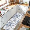 ZZDXL Tappeto Cucina Blue Peony Tappeti Tappeto Cucina Antiscivolo Lavabile Tappetino Tappeti Da Cucina Moderno Lungo Tappeti Bagno Zerbino