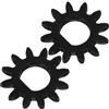 Uonlytech Accessori Macchina per Pasta Manuale 2 Pezzi Manovella e Ingranaggio in Ferro per Tagliatelle 12 Denti per Uso Casalingo