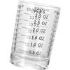 Artibetter Bicchiere in Vetro 90ml Scala Graduata, Tazza da Caffè per Latte Art, Facile da Conservare, per Coffee Shop e Uso Quotidiano