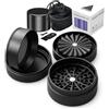 Alloy Kraft Grinder Toothless Premium CRUSH CORE PRO 2.0 | Tritatutto brevettato in alluminio anodizzato | 63 mm macina erbe con struttura in 4 pezzi per erbe secche e spezie