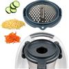 mixcover Grattugia per verdure frutta e formaggio grattugia verdure compatibile con Vorwerk Bimby TM6 TM5 - Bimby accessori cucina affettatrice verdure con tre varianti di taglio in acciaio inox