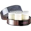 Rosenstein & Söhne yogurtiera: Yogurt Maker, Timer, 7 bicchieri porzionati da 190 ml (macchina per yogurt, termostato elettrico fai da te cultura fresca)