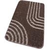emmevi Tappeto Bagno Doccia Lavandino Assorbente Scendiletto Soffice Antiscivolo Lavabile 50x110 Cm Marrone