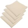 HOMSFOU Panno Filtrante Alimentare 60x60 Cm Set 4 Pezzi di Garza a Maglia Fine per Filtrare Latte di Soia e Tofu, Colino di Stoffa Riutilizzabile per Cucina e Preparazioni Casalinghe