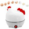 Generic Bollitore per uova, bollitore elettrico a forma di pollo per 7 uova | Cuociuova elettrico per uova sode, medie e alla