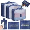 AiQInu Organizer Valigie 7 Pezzi Set,Waterproof Packing Cube Set Viaggio Organizer per i Vestiti,Scarpe,Intimo