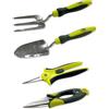 Spear & Jackson Kew Gardens Urban Oasis Set Attrezzi Giardinaggio Balcone 4 Pezzi, Forbici, Cesoie Topiarie, Paletta e Forchetta, Utensili Compatti in Acciaio Inox per Piante da Interno e Balcone