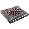HazLope Console di Mixaggio, Mixer Audio Professionale a 8 Canali con Bluetooth USB, Mixer 8 Ingressi Microfono, Alimentazione Phantom 48V, Equalizzatore a 3 Bande, Fader Precisi per Karaoke Studio Scena
