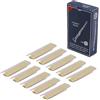 Feeshoppher Set di 10 ance per clarinetto in Sib, con scatola, ance professionali per clarinetto in Sib, tradizionali ance Bam-boo, per clarinetto in Sib, 1,0-3,5 ance per clarinetto (1,5)