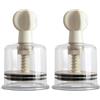 XYY 2PCS massaggiatori per Ventose in Silicone, Correttore Per Capezzoli Massaggiatore Portatile Massaggiatore per Mamma Donne (XXL(7.3cm))