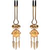 YOANSEXY Regolabile Morsetti per Capezzoli Set Pinze Capezzoli Stimolatore Vaginale | Seno Morsetti Clitoride Metallico SM con Luce LED Campana Stimolazione del Seno Pinze BDSMs Sex Toys per Donne Uomini Coppie