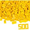 Simba Blox 104118917 - Set di 8 mattoncini Gialli da Costruzione, 500 Pezzi