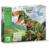Crea lign' - Cofanetto creativo per bambini, modello gigante Dino T-Rex da 6 anni - CL192