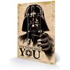 STAR WARS MW12495P Stampa su Legno 29,5 x 20 cm (Your Empire Needs You), MDF, Multicolore, 5 x 20 x 1,2 cm