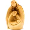Zuluf Scultura in legno molto piccola della Sacra Famiglia - Giuseppe, Vergine Maria e Gesù, regalo religioso ideale, inaugurazione della casa e nuova decorazione per la casa, 7,9 cm