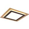 Trio Leuchten TRIO Morgan 641510280 - Plafoniera a LED in metallo nero opaco/oro, acrilico, 46 Watt inclusa, telecomando