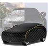 Generico Telo Antigrandine per Auto, per Volkswagen Polo GTI, Telo Copriauto da Esterno Impermeabile Anti UV Anti Vento Antipolvere, Nero