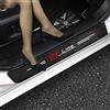RIDGOEL 4 Pezzi ST Line Adesivi per Battitacco per Ford Focus Escape Ecosport Kuga F150 Puma Adesivo per Battitacco in Fibra di Carbonio Protezioni Per Davanzali Per Porte Auto Red ST-Line