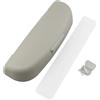 TNTGEBFVBG Custodia Occhiali Auto per Alfa per Romeo per Giulia per Stelvio per Mito per Giulietta Tonale Alfa 4C Disco Volante Gloria Scatola Occhiali Scatola Portaoggetti Occhialis(Gray)