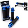 Esselle Parts Manopole Moto Scooter Universali 22/25 mm Antiscivolo Blu con Contrappesi in Alluminio Integrati | Coppia Manopole Manubrio Plug & Play per Moto Scooter Quad