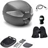 MOTO SPORT MONDO COMPATIBILE CON YAMAHA X-MAX 300 AB BAULETTO B29NT2 VALIGIA GIVI B29 TECH 29LITRI BAULE PER MOTO SCOOTER COMPRESO DI PIASTRA E KIT UNIVERSALE CON PORTAPACCHI POSTERIORE