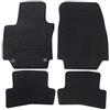 J&J AUTOMOTIVE Tappetini in Tessuto per Renault Captur 2013-2019, Set da 4 Pezzi Anteriori e Posteriori, di Velluto su Misura, Antiscivolo, Colore Nero