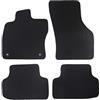Alpha-Tex Produktions- und Handels GmbH Tappetini adatti per Volvo EX-30 Tipo (Costruzione 2023 - attuale), Classic nero | 4 pz. | Bordo nero | 2x serratura a scatto