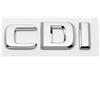 Generico Stile auto distintivo CDI cromato in ABS 3D compatibile con accessori auto E270 E280 S400 E220(Flat Chrome)