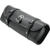Generic Borsa da sella per moto, custodia per anteriore, borsa con serratura retrò, custodia laterale in pelle PU, impermeabile, organizer per accessori per spostamenti quotidiani, viaggi su strada