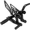 Generico Pedane Moto Pedane regolabili Billet Pedali Resto Rearset Per KAWASAKI Per Ninja Per ZX6R Per ZX-6R Per ZX636 2003-2004 Pedale Moto(Nero)