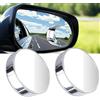 Yuuchoringee Specchietto retrovisore per auto con ventosa, 2 pezzi, specchio cieco a 360 gradi, specchietto retrovisore regolabile, grandangolare, in vetro HD, grandangolare, rimovibile, per auto, SUV, camion