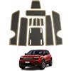 SHAOHAO tappetini Compatibile con Jeep Avenger 2023 2024 2025 Anti-polvere antiscivolo Supporto tazza interno Tappetini tappetini in gomma console centrale antiscivolo accessori jeep avenger giallo