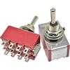 Candeon Mini interruttore a levetta - 5 pezzi Micro interruttore a levetta MTS-403 ON-OFF-ON 3 posizioni 12 pin 120V 5A 250V 2A ON-OFF-ON Interruttore a levetta